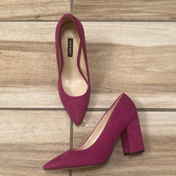 Nine West Shoes - NINE WEST WN Cara 11
Medium Pink Faux
Suede Chunky Heeled